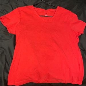 Red Hanes Perfect T Stretch T-Shirt